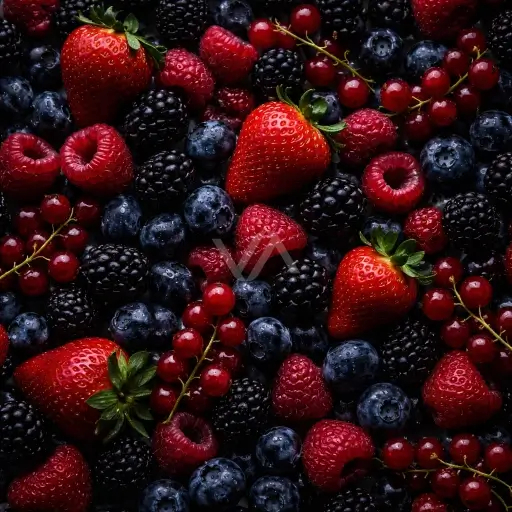 Acorde frutal en perfumería con matiz jugoso, dulce y vibrante.